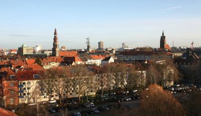 Blick über eine Stadt in Niedersachsen