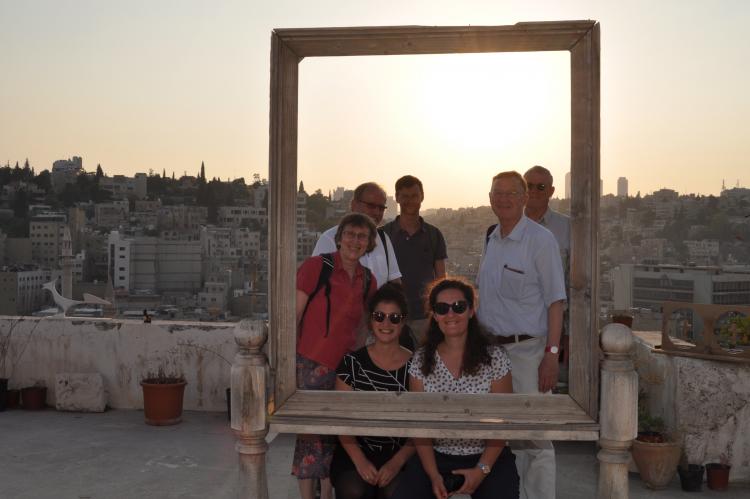 Reisegruppe in Amman, Jordanien