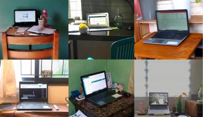 Collage of Home Office Arrangements