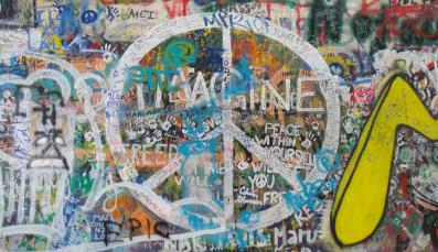 Graffiti Peace Zeichen